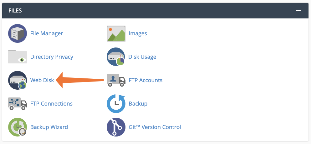 cPanel Web Disks